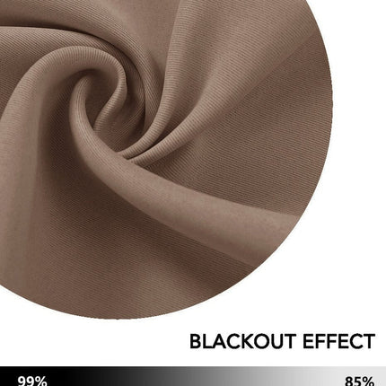 Thermisch isolerend en verduisterend gordijn.