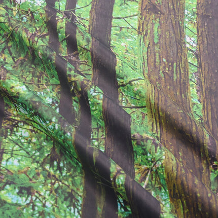 Buitengordijn met bomen print voor balkon