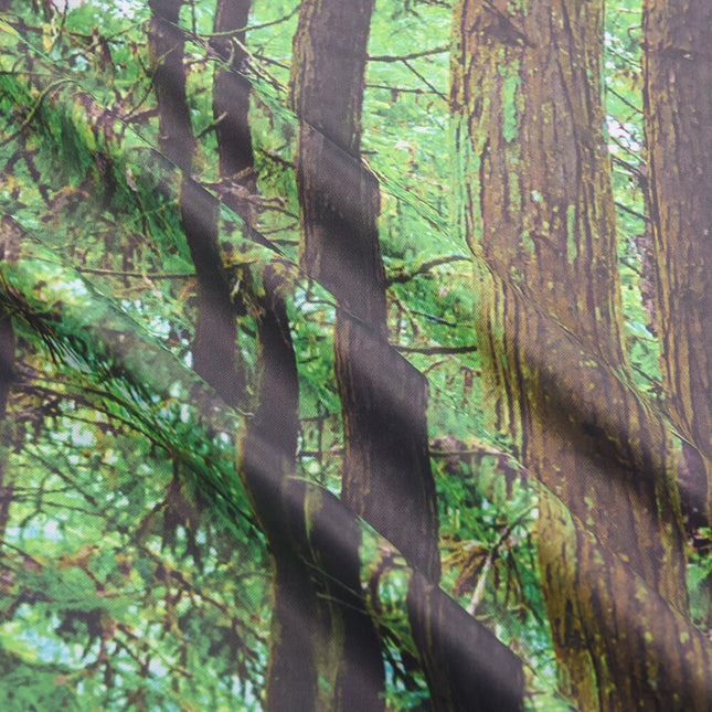 Buitengordijn met bomen print voor balkon
