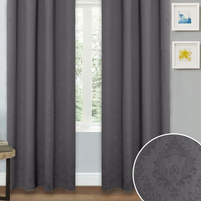 Beige verduisterend jacquard gordijn