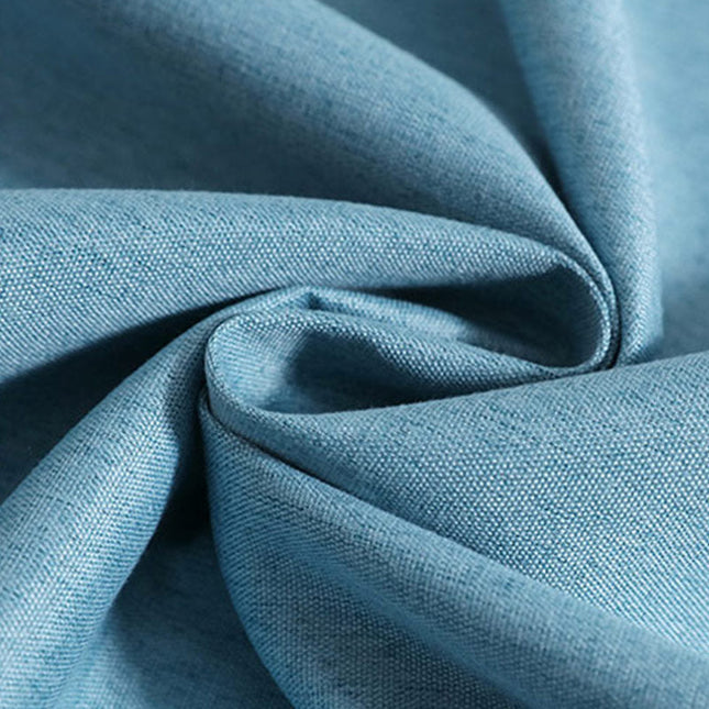 Lichtblauw gordijn met klittenband