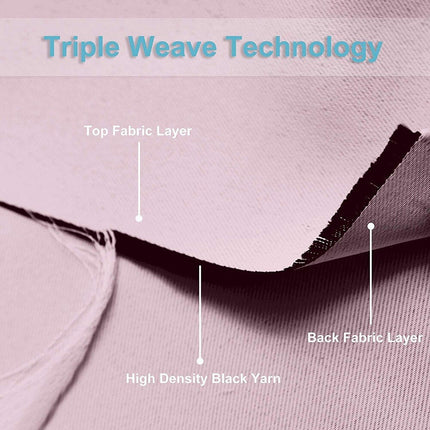Modern effen verduisterend gordijn met ringen