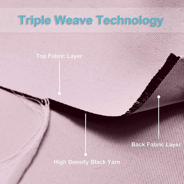 Modern effen verduisterend gordijn met ringen