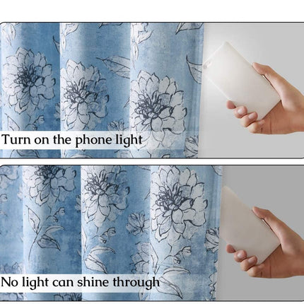 Verduisterend gordijn met bloemenmotief