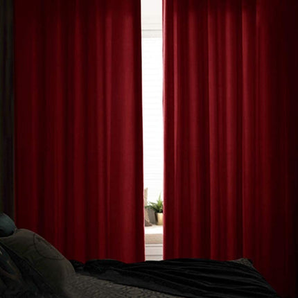 Verduisteringsgordijn van luxe mosterdgeel velours