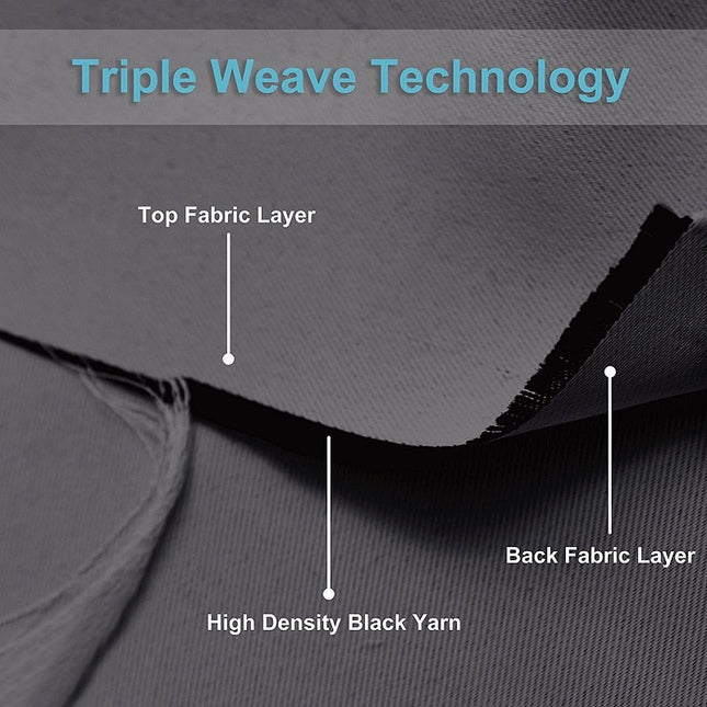 Complete gordijnset verduisterend met volant