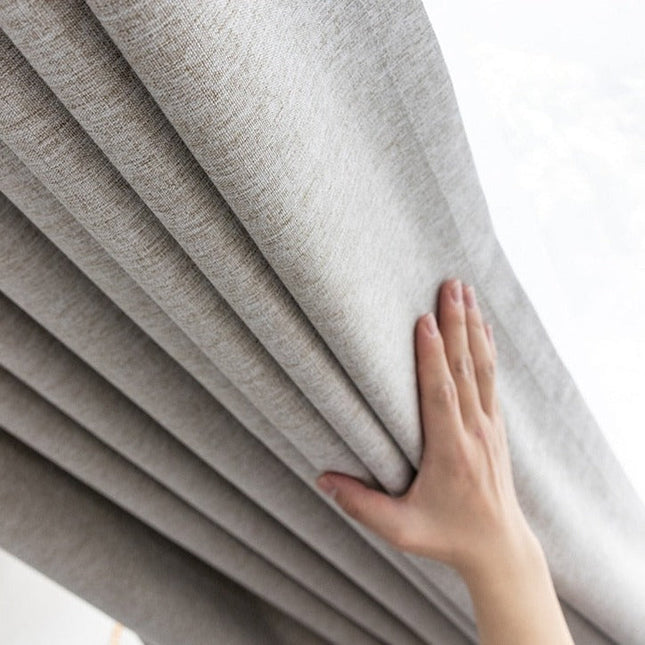 Beige verduisterend gordijn voor woonkamer