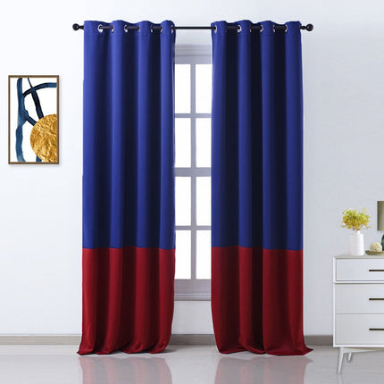Verduisterend gordijn in tweekleurig design