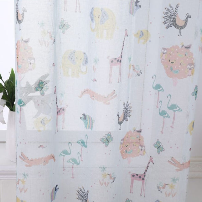 Vitrage kinderkamer met schattige uiltjes