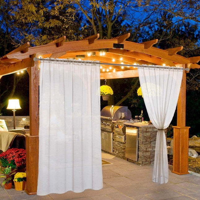 Waterdicht lichtdoorlatend tuingordijn voor pergola