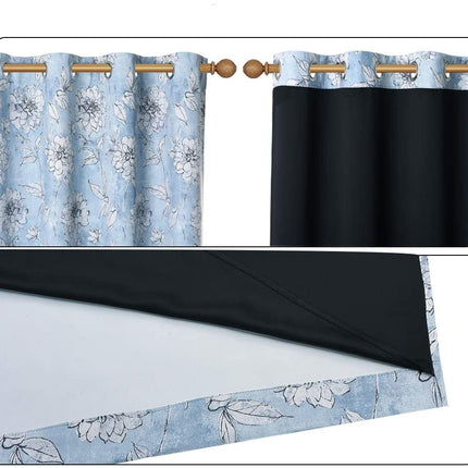 Verduisterend gordijn met bloemenmotief