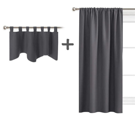 Verduisterende gordijnset met volant