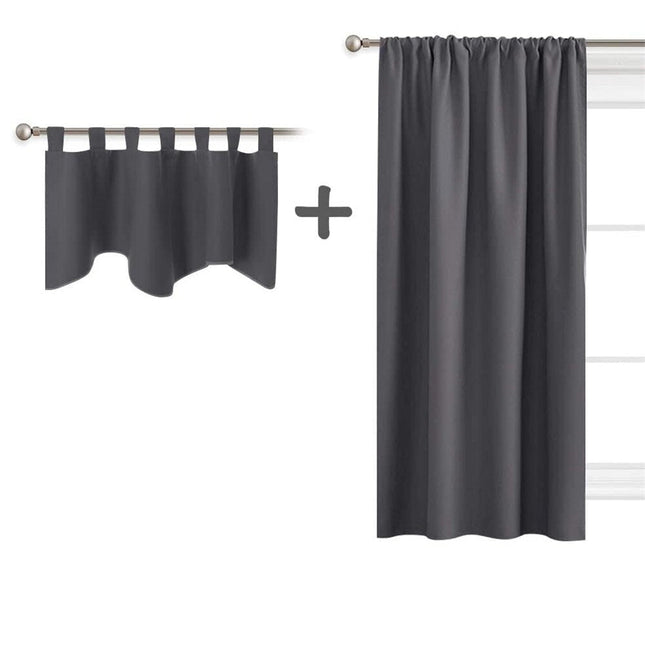 Verduisterende gordijnset met volant