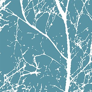 Waterafstotend buitengordijn met takkenmotief