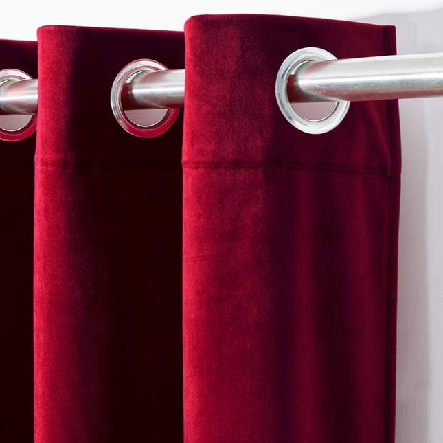 Verduisteringsgordijn van luxe mosterdgeel velours