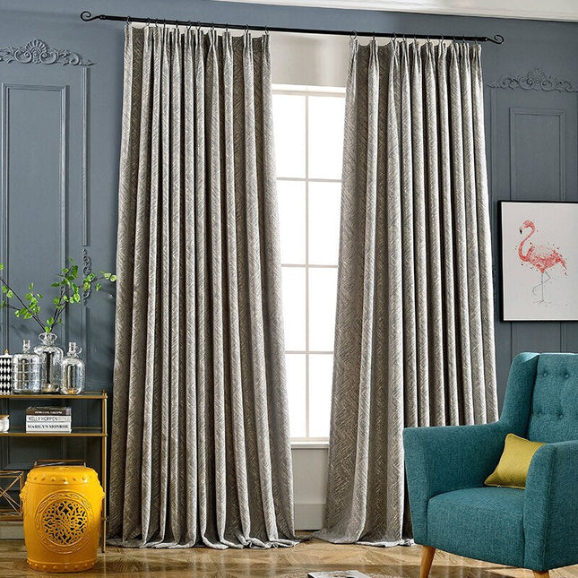 Verduisterend gordijn met geweven structuur