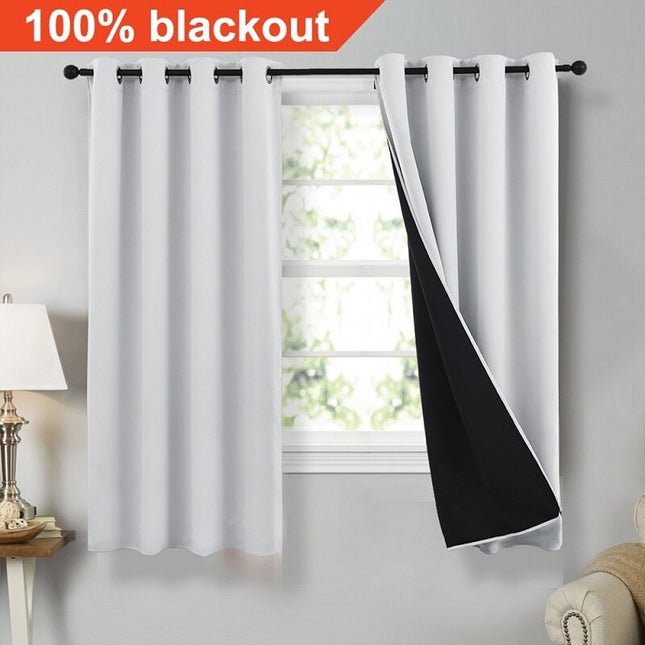 100% verduisterend gordijn met zwarte voering