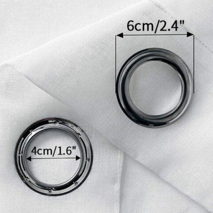 Wit lichtfilterend buitengordijn voor privacy