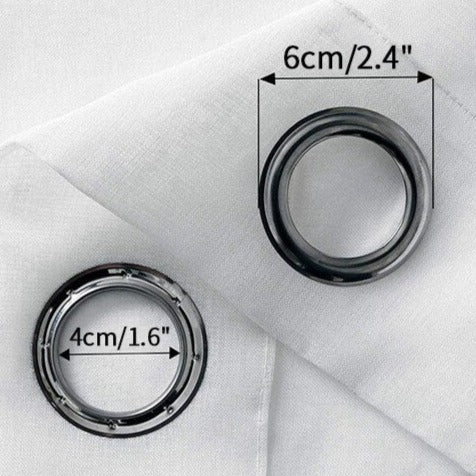 Wit lichtfilterend buitengordijn voor privacy