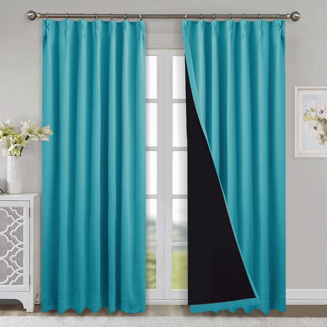 100% verduisterend gordijn met zwarte voering