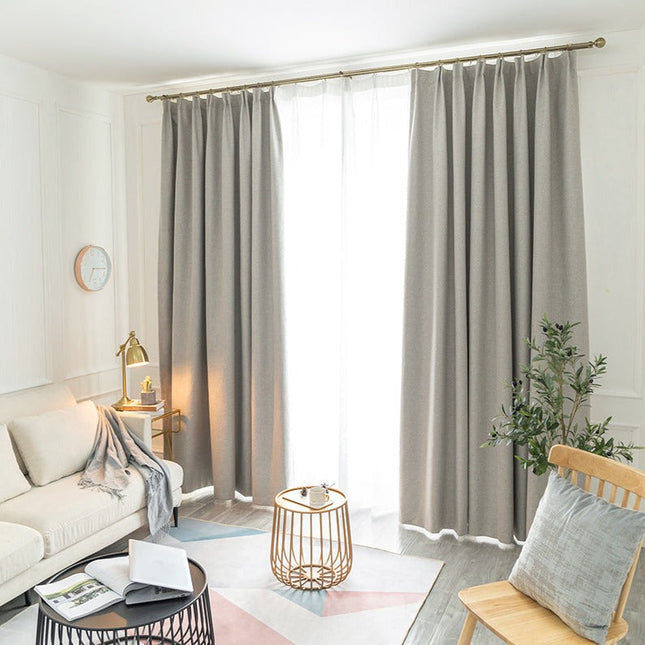 Lichtdicht gordijn met fijne textuur