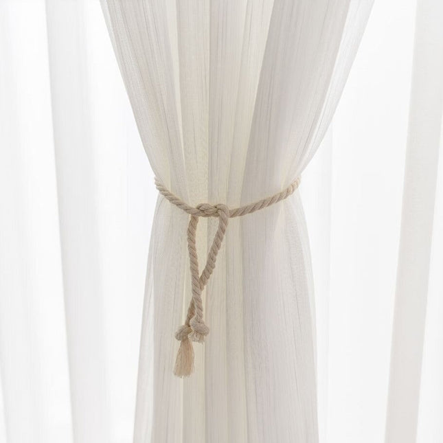 Moderne vitrage met subtiele streepstructuur