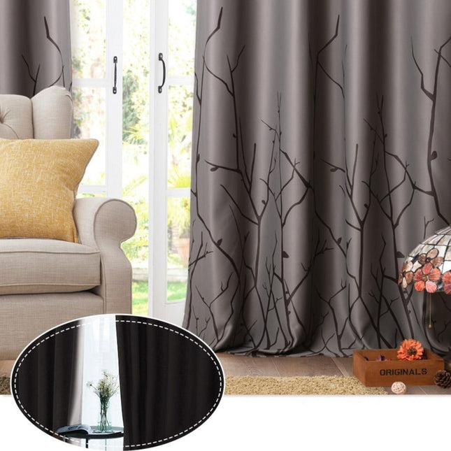 Gordijn met modern takkenmotief