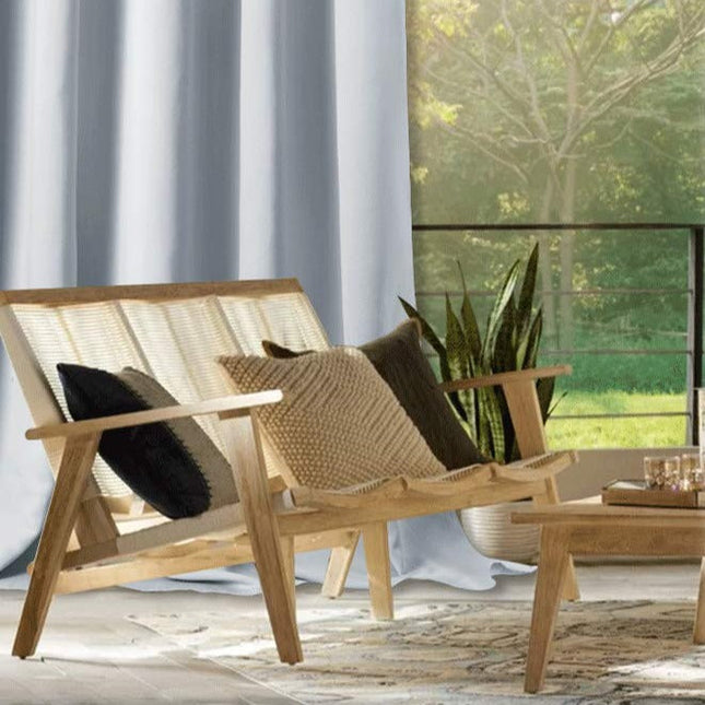 Wit waterafstotend buitengordijn voor pergola