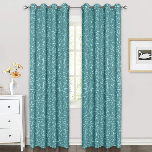 Verduisterend gordijn met modern geometrisch patroon