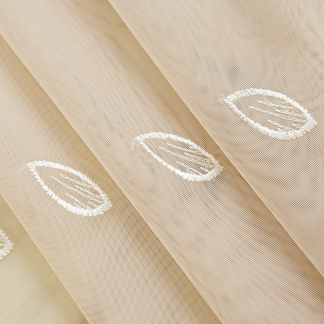 Lichtdoorlatend gordijn met franjes onderaan