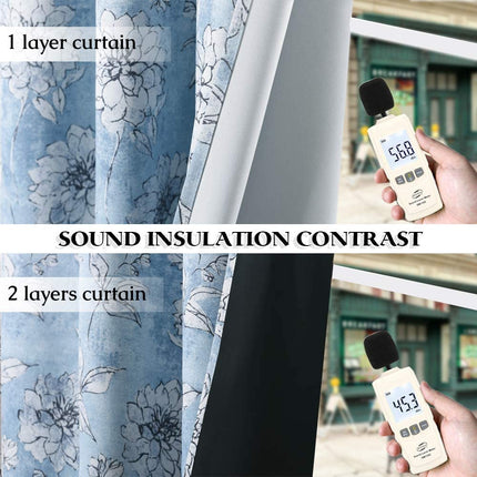Verduisterend gordijn met bloemenmotief