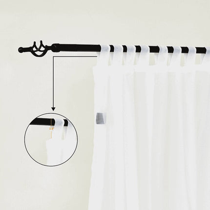 Witte outdoor vitrage voor pergola