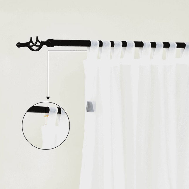 Witte outdoor vitrage voor pergola