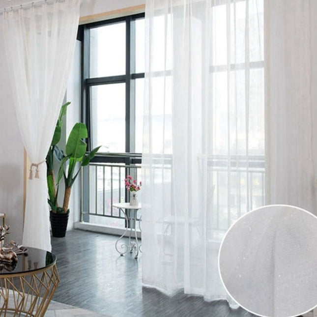 Lichtdoorlatend gordijn met subtiele glitter