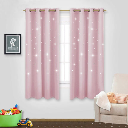 Verduisterend gordijn met sterrenhemel print