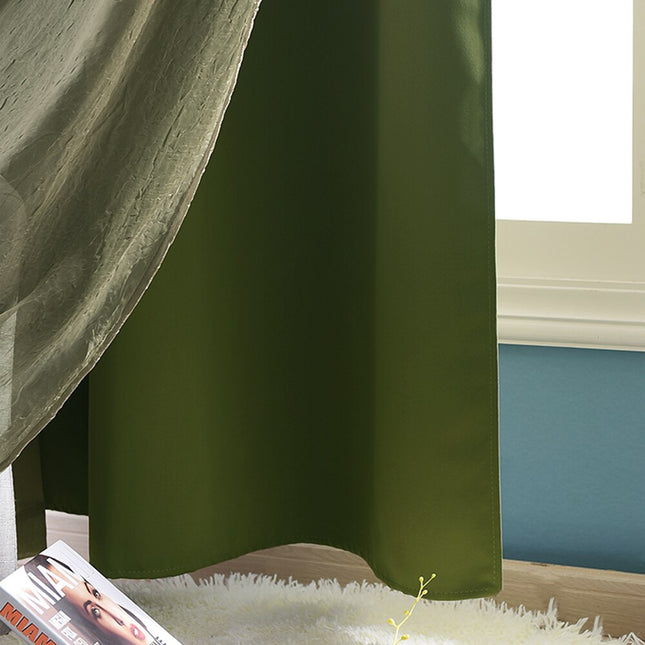 Dubbellaags gordijn met ingebouwde vitrage