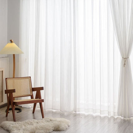 Moderne vitrage met subtiele streepstructuur