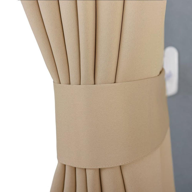 Effen verduisterend gordijn Ausken voor slaapkamer.