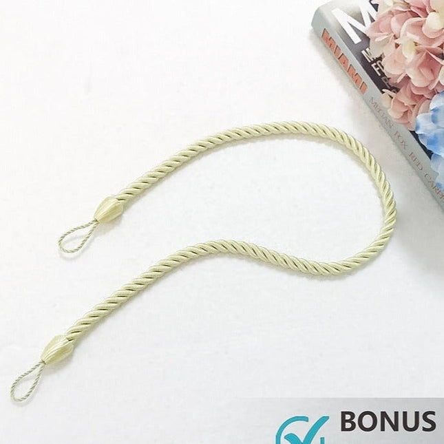 Waterafstotend vitrage buitengordijn met ringen