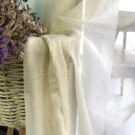 Luxe glinsterende vitrage voor woonkamer