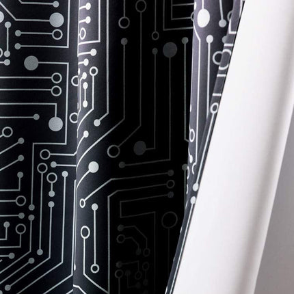 Gordijn met elektronica print voor kinderkamer