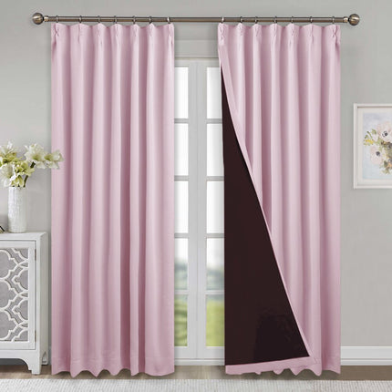 100% verduisterend gordijn met zwarte voering