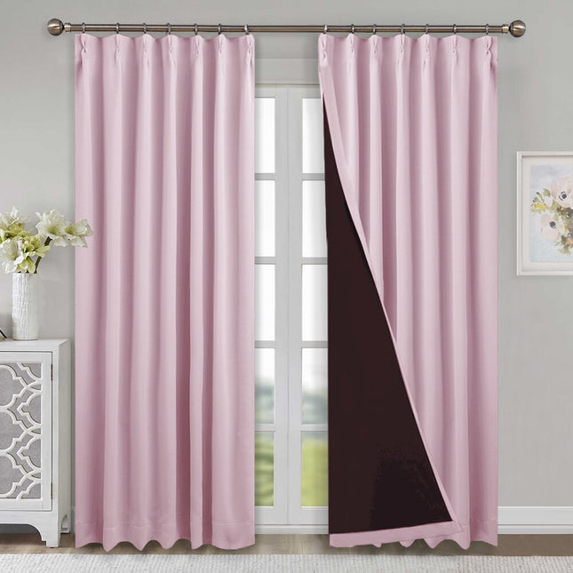 100% verduisterend gordijn met zwarte voering