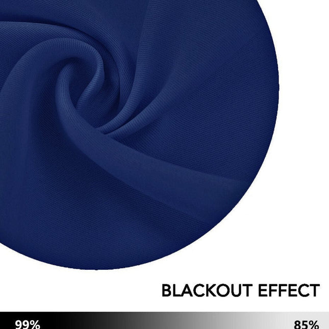 Thermisch isolerend en verduisterend gordijn.