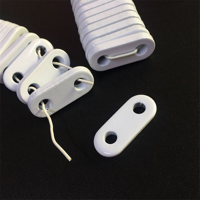 Verzwaringsplaatjes voor onderkant van gordijn