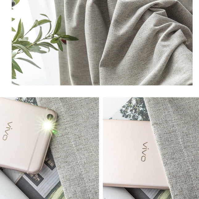 Lichtdicht gordijn met fijne textuur