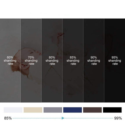 Modern effen verduisterend gordijn met ringen