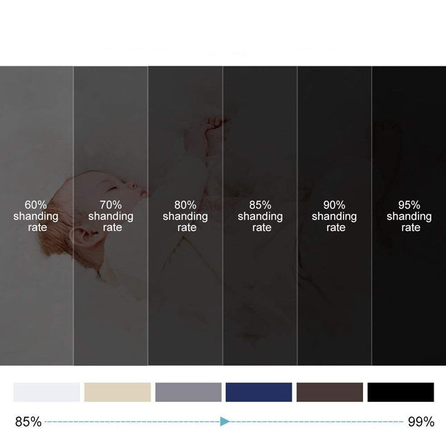 Modern effen verduisterend gordijn met ringen