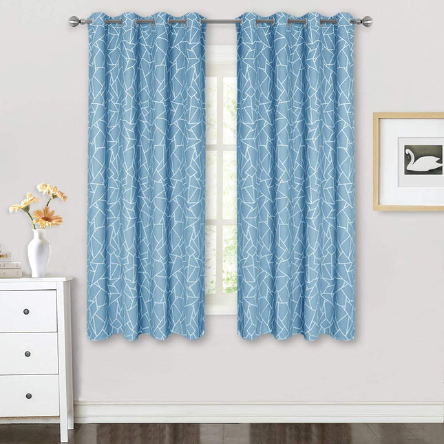 Verduisterend gordijn met modern geometrisch patroon