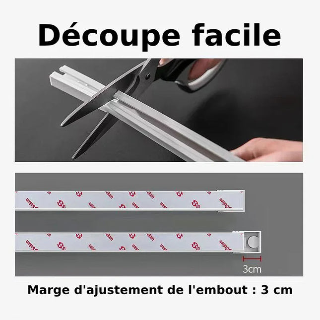 Zelfklevende gordijnrail zonder boren